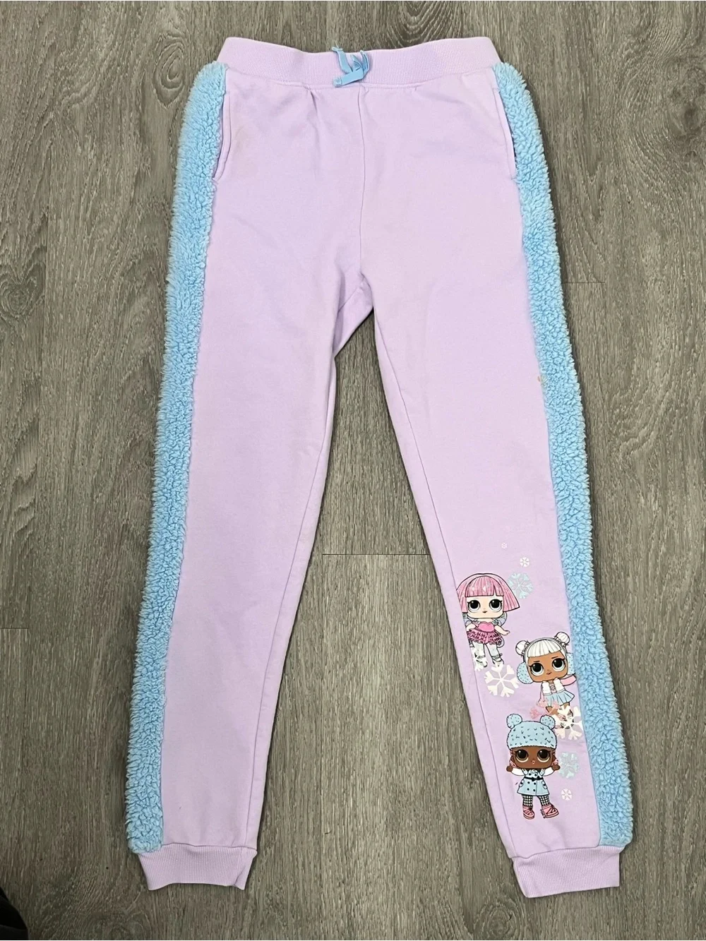 LOL Surprise! Girls Cozy Sherpa Hoodie & Jogger Set Size L 10/12 Purple Blue